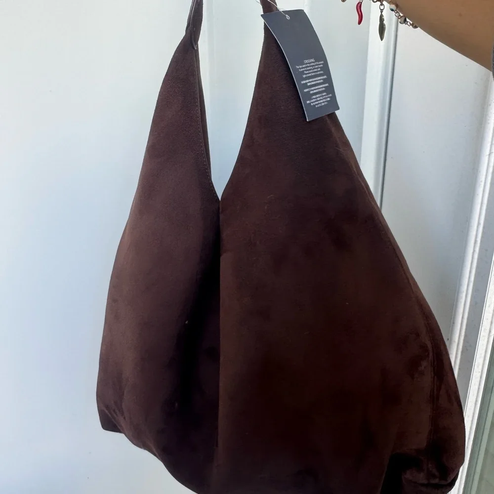 GAP Vegan Suede Slouchy Tote Bag – NWT - Picture 5 of 7